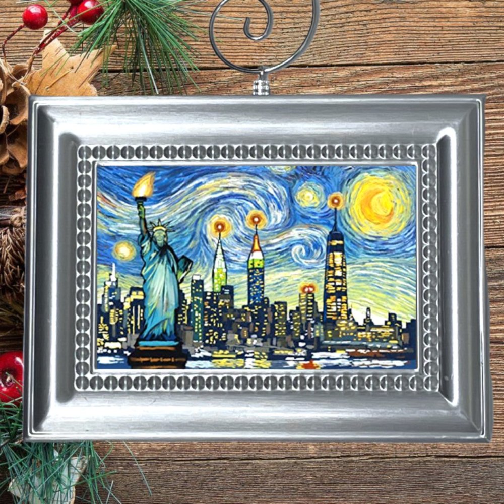 The Starry Night NY New York‎ City Christmas Tree Ornament Vincent van Gogh